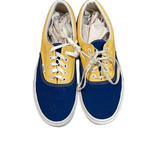 Vans Era BMX Checkerboard Blue Yellow Sneakers Mens Size 10 - Picture 3 of 6